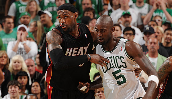 Kevin Garnetts Celtics lieferten sich in den Ost-Finals 2012 eine 7-Spiele-Schlacht gegen die Miami Heat.