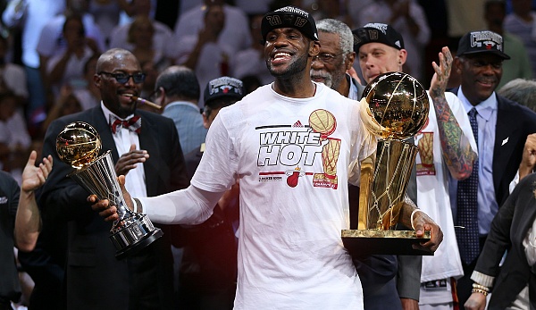 LeBron James gewann unter anderem mit den Miami Heat den NBA-Titel.