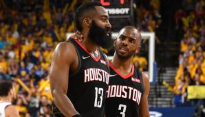 Platz 13: Houston Rockets in der Saison 2017/18 - Offensiv-Rating von 114,7 - Bilanz: 65-17, Aus in den Conference Finals gegen die Golden State Warriors (3-4).
