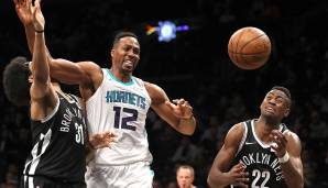 Platz 2: Dwight Howard (Charlotte Hornets) - 30 Rebounds am 21. März 2018 bei den Brooklyn Nets.