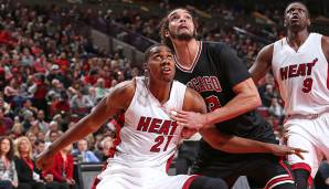 Platz 1: Hassan Whiteside (Miami Heat) - 12 Blocks am 25. Januar 2015 bei den Chicago Bulls.