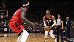 HOUSTON ROCKETS: Wenn Russell Westbrook in einem Spiel höchstens drei Dreier nimmt, stehen die Rockets in dieser Saison bei 10-0. Im Schnitt probiert er fünf Stück - das ließe sich optimieren.