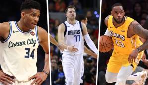 Die NBA hat einen ersten Zwischenstand des Fan-Votings bekanntgegeben: Dallas' neuer Superstar ist derzeit die Nr. 1 schlechthin. Wir haben für Euch die Top 10 der Guards und Forwards aus East und West.