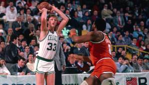 Platz 11: Larry Bird (1979-1992) – Team: Celtics – 4 Buzzerbeater.