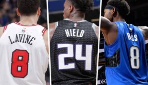 Die ersten Spieler wollen zu Ehren des verstorbenen Kobe Bryant ihre Rückennummern wechseln. Drei Spieler tragen bereits nicht mehr 8 oder 24, weitere könnten folgen. Wir zeigen, wer noch 8 oder 24 trägt.