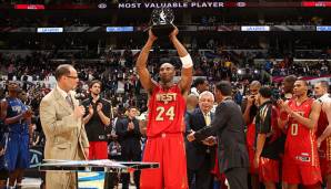 Kobe Bryant gewann den MVP-Award des All-Star Games viermal.