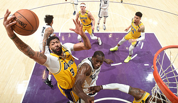 Anthony Davis führt die Lakers mit einem dominanten vierten Viertel zum Sieg.