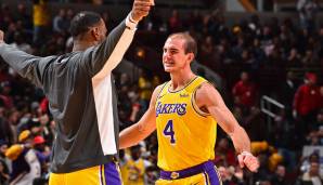 Platz 7: LeBron James, Alex Caruso und Dwight Howard (Los Angeles Lakers) - Net-Rating: 21,7 (280 Minuten).