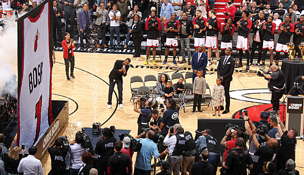 Im März 2019 zogen die Miami Heat das Trikot von Chris Bosh unter die Hallendecke.
