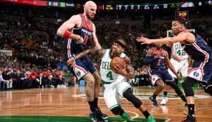 Platz 9: Boston Celtics vs. Washington Wizards, Eastern Conference Semifinals 2017, Game 2 - 129:119 (OT) am 2. Mai 2017 (Serienstand: 1-0).