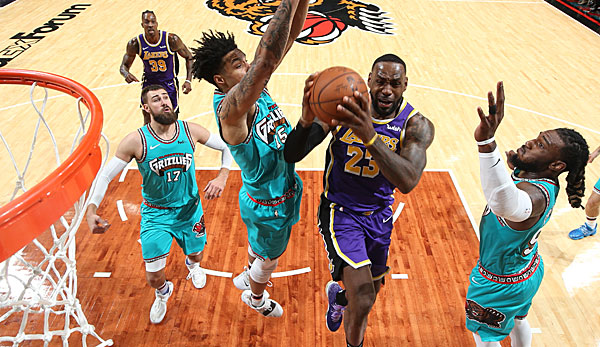 LeBron James würde mit den Los Angeles Lakers auf die Memphis Grizzlies treffen.