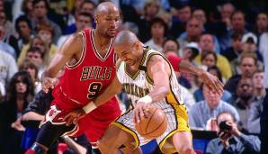 Platz 6: RON HARPER - vier Jahre MJs Teamkollege (1994 - 1998) - Stats: 7,5 Punkte, 2,8 Rebounds, 2,5 Assists bei 44,3 Prozent FG (315 Spiele).
