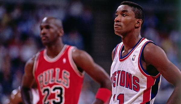 Michael Jordan (l.) war 1992 der Hauptgrund dafür, warum Isiah Thomas nicht beim Dream Team dabei war.