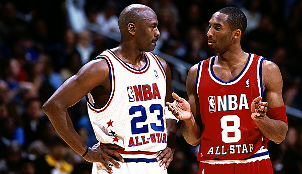 Michael Jordan und Kobe Bryant spielten 1998 gegeneinander im All-Star Game.
