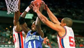 CHARLOTTE HORNETS: GLEN RICE - 39 Punkte in Spiel 2 der ersten Runde gegen die New York Knicks im Jahr 1997
