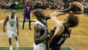 Lakers gegen Celtics – mehr geht nicht! Boston setzte sich 2008 mit den Big Three um Pierce, Allen und Garnett gegen Kobes Lakers in sechs Spielen durch. Wir blicken zurück und haben alle Spieler in der Serie bewertet.