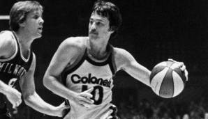 Louie Dampier (Guard / Kentucky Colonels) - Stats: 18,9 Punkte, 3,1 Rebounds und 5,6 Assists bei 43,9 Prozent FG in 728 Spielen - Auszeichnungen: 4x All-ABA Second Team - Erfolge: Champion 1975