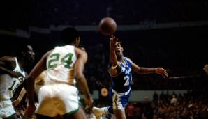 Platz 8: Elgin Baylor (1958/Minneapolis Lakers) – 27,4 Punkte, 13,5 Rebounds über 846 NBA-Spiele – 11x All-Star, 10x All-NBA