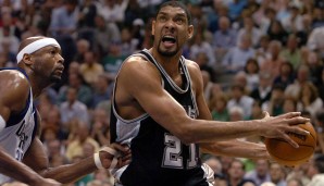 Platz 4: Tim Duncan (1997/San Antonio Spurs) – 19 Punkte, 10,8 Rebounds über 1.392 NBA-Spiele – Erfolge: 2x MVP, 5x Meister, 3x Finals-MVP, 15x All-Star, 15x All-NBA