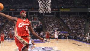 Platz 2: LeBron James (2003/Cleveland Cavaliers) – 27,1 Punkte, 7,4 Assists über 1.258 NBA-Spiele (Stand: 25.6.2020) – Erfolge: 4x MVP, 3x Meister, 3x Finals-MVP, 16x All-Star, 15x All-NBA, Scoring Leader 2008