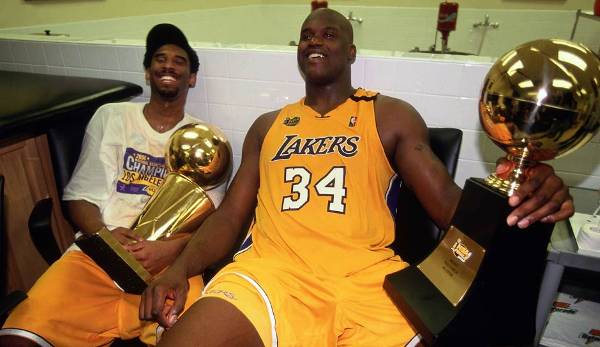 Kobe Bryant und Shaquille O'Neal gewannen gemeinsam drei Meisterschaften.