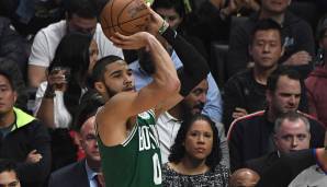 Jayson Tatum (Forward, Boston Celtics) - Stats 2019/20: 23,6 Punkte, 7,1 Rebounds, 2,9 Assists und 1,4 Steals bei 44,8 Prozent aus dem Feld und 39,8 Prozent von der Dreierlinie in 34,6 Minuten (59 Spiele).