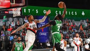 Die Boston Celtics sichern sich in einer irren Schlussphase doch noch den Sieg gegen Portland.