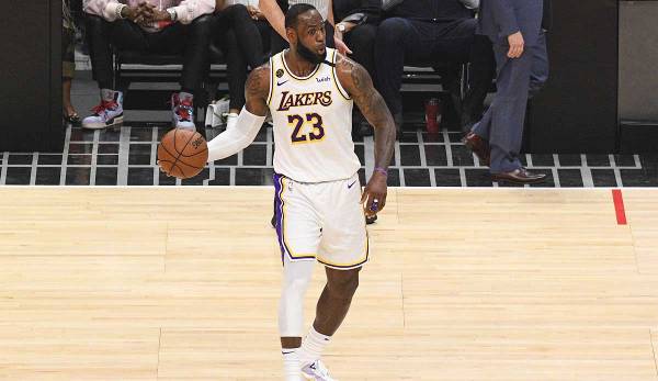 LeBron James befindet sich mit seinen Lakers auf Platz eins im Westen.
