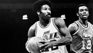 Platz 3: NATE WILLIAMS (1971-1979) - 642 Partien ohne Playoffspiel für die Royals/Kings, Jazz und Warriors - Karriere-Stats: 12,0 Punkte und 3,8 Rebounds bei 45,8 Prozent aus dem Feld.
