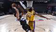 Access Denied: Jamal Murray wird in Spiel 4 der Western Conference Finals von LeBron James geblockt.