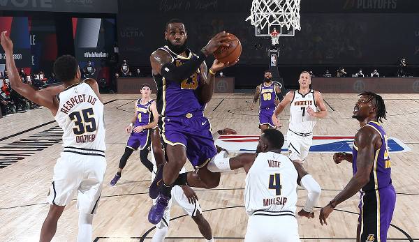 LeBron James führte die Los Angeles Lakers gegen die Denver Nuggets in die NBA Finals.