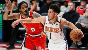 PLATZ 22: Devin Booker (Phoenix Suns) - Ballhandling: 87 / Overall-Rating: 87.