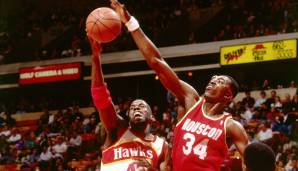 Platz 13: Hakeem Olajuwon (Houston Rockets, 1993/94) - Overall-Rating: 96 (Dreier: 63, Dunk: 58).