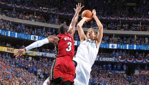 Platz 22: Dirk Nowitzki (Dallas Mavericks, 2010/11) - Overall-Rating: 94 (Dreier: 90, Dunk: 50).