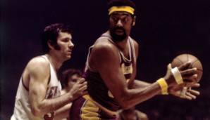 Platz 27: Wilt Chamberlain (Los Angeles Lakers, 1970/71) - Overall-Rating: 93 (Dreier: 25, Dunk: 49).