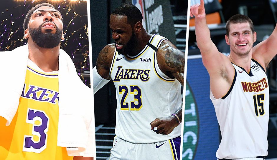 Heute Nacht starten auch die Lakers und Nuggets in die Conference Finals (ab 3 Uhr live auf DAZN). Wir stellen die Teams im Kadervergleich gegenüber. Wer hat die besseren Karten? Wir verraten es Euch!