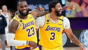 Nach dem Playoff-Aus der Clippers und Bucks sind die Lakers auf dem Papier der große Favorit auf die Larry O'Brien Trophy. Warum? Fragt mal bei LeBron James und Anthony Davis nach. Das Duo will die Lakers erstmals seit 2010 wieder in die Finals führen.