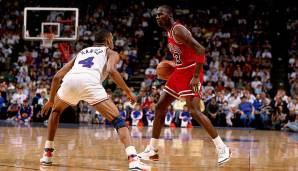 Platz 3: Michael Jordan (Chicago Bulls) – 226 Punkte in fünf Spielen gegen die Cleveland Cavaliers (1987/88) – 45,2 Punkte, Serie: Gewonnen