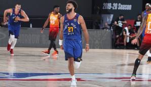 Platz 12: Jamal Murray (Denver Nuggets) – 204 Punkte in sechs Spielen gegen die Utah Jazz (2019/20) – 34 Punkte, Serie: ? (Spiel 7 steht noch aus)