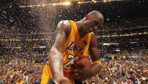PLATZ 8: Kobe Bryant (1996 - 2016) - 135 Playoff-Siege für die Los Angeles Lakers.