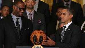 Lakers-Star LeBron James bezeichnet den ehemaligen US-Präsidenten Barack Obama als seinen Freund.