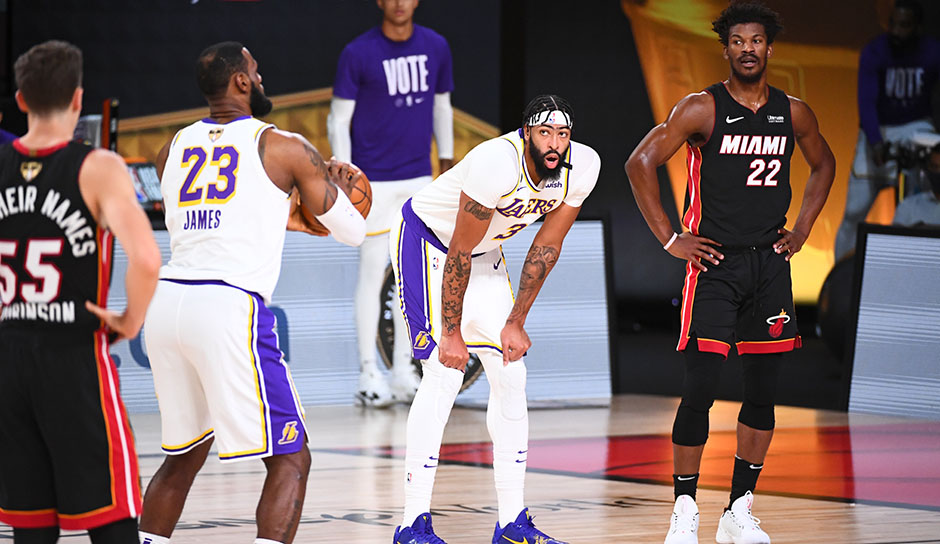 Die Miami Heat sind nach einer tollen Vorstellung von Jimmy Butler in den Finals angekommen. Die Lakers-Stars? Überzeugten in Spiel 3 nicht so sehr. Hier kommen die Noten!