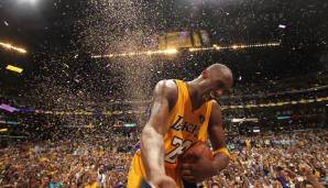 Platz 16: Kobe Bryant - 7 Finals-Teilnahmen mit den Lakers - Siegquote 71,4 Prozent (5-2)