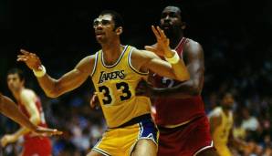Platz 3: Kareem Abdul-Jabbar - 10 Finals-Teilnahmen mit den Lakers und Bucks - Siegquote 60 Prozent (6-4)