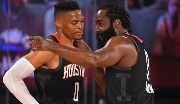 James Harden und Russell Westbrook möchten wohl beide nicht mehr für die Houston Rockets spielen.