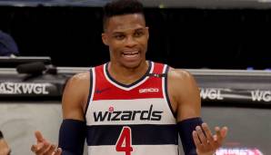 Russell Westbrook gab für die Washington Wizards sein Debüt.