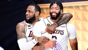 Platz 1: ANTHONY DAVIS - 32,7 Millionen Dollar bei den Los Angeles Lakers, Stats 2020/21: 22,5 Punkte, 8,4 Rebounds und 1,8 Blocks bei 53,3 Prozent aus dem Feld und 29,3 Prozent von Downtown in 32,8 Minuten (23 Spiele)