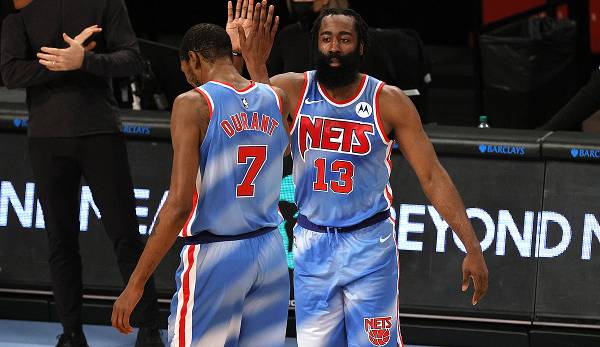 Harden und Durant überragten beim ersten gemeinsamen Auftritt für die Nets.