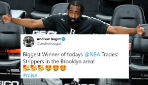 Andrew Bogut (zuletzt Golden State Warriors): "Die größten Gewinner der heutigen Trades in der NBA sind die Stripperinnen in der Umgebung von Brooklyn!"