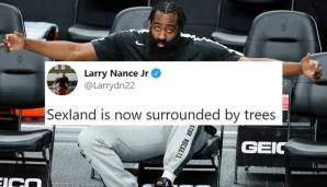 Larry Nance Jr. (Cleveland Cavaliers): "Sexland (das Backcourt-Duo bestehend aus Darius Garland und Collin Sexton, Anm. d. Red.) ist jetzt von Bäumen umgeben"